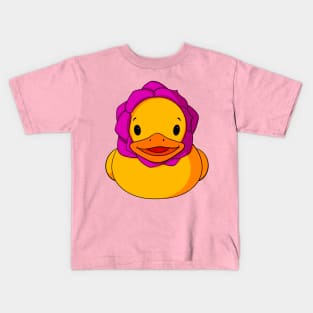 Rose Rubber Duck Kids T-Shirt